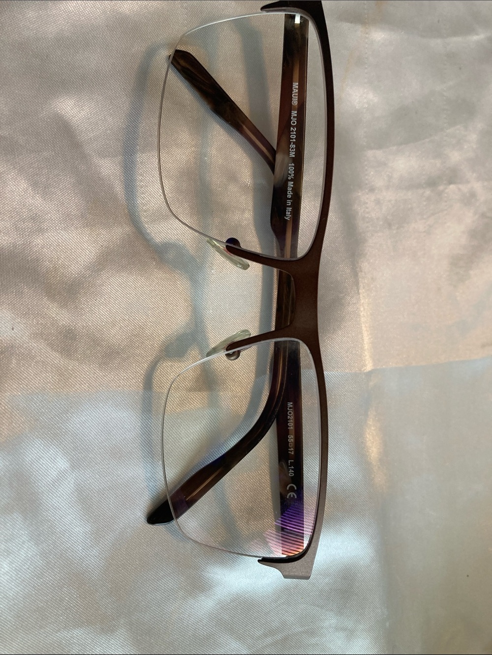 Maui Semi-Rimless Reading Glasses in Dark Brown - Lightweight Everyday